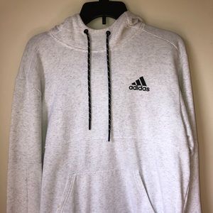 Adidas Heather white hoodie